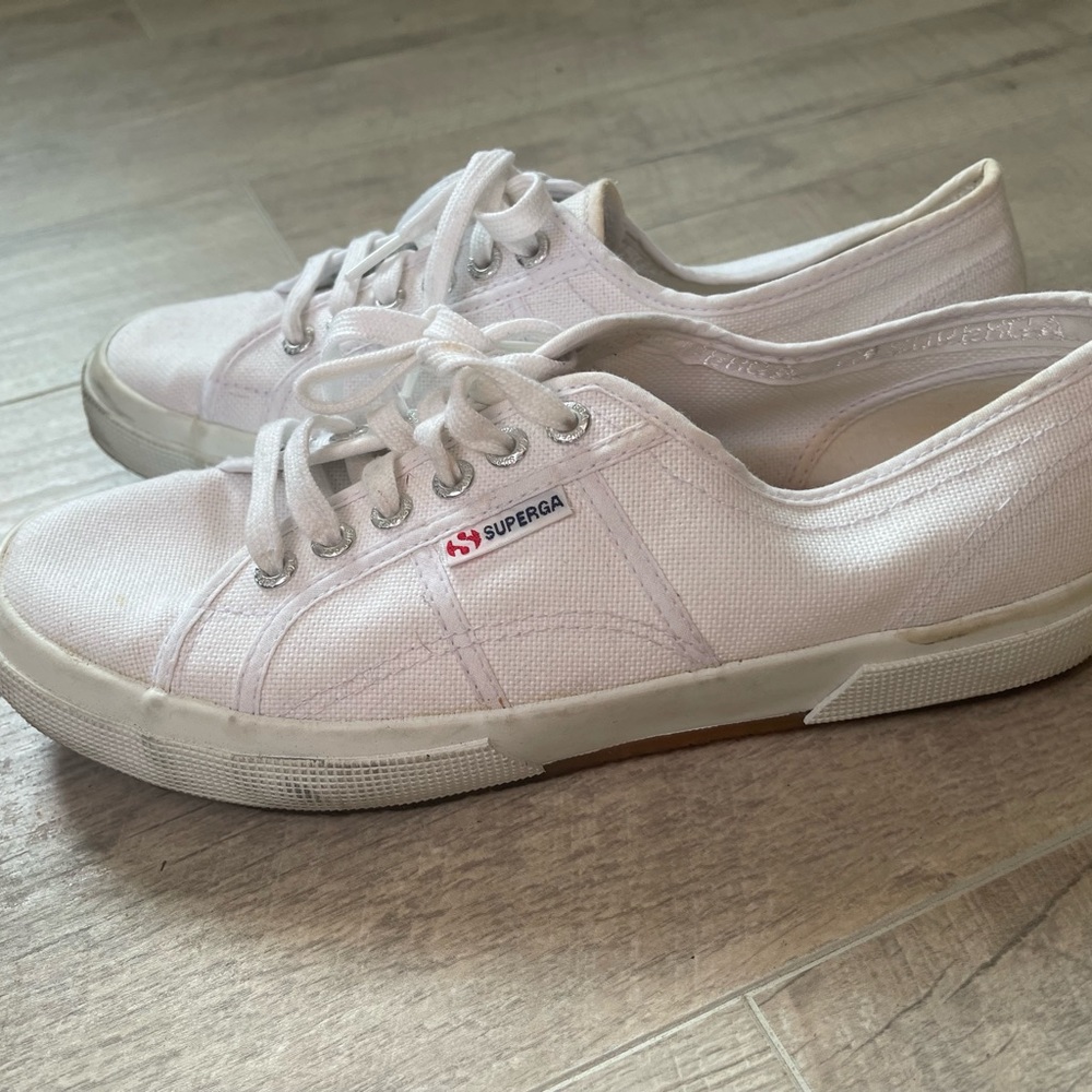 Superga white sneakers